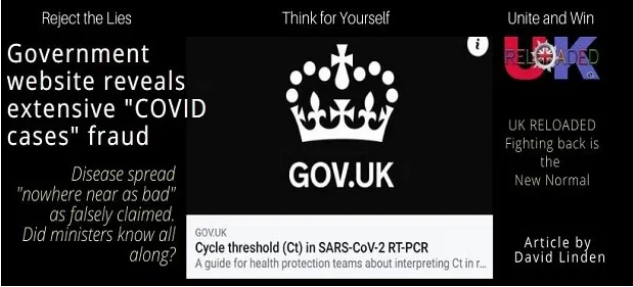 Κυβερνητικός Ιστότοπος του Ηνωμένου Βασιλείου Ομολογεί την Εκτεταμένη Απάτη των «κρουσμάτων COVID19»