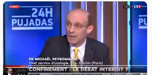 Ο Καθηγητής Ιατρικής Michaël Peyromaure: τα μέτρα που ελήφθησαν (δηλ. και το lockdown) έκαναν περισσότερο κακό παρά καλό. Βύθισαν τη χώρα στη ψύχωση!!!