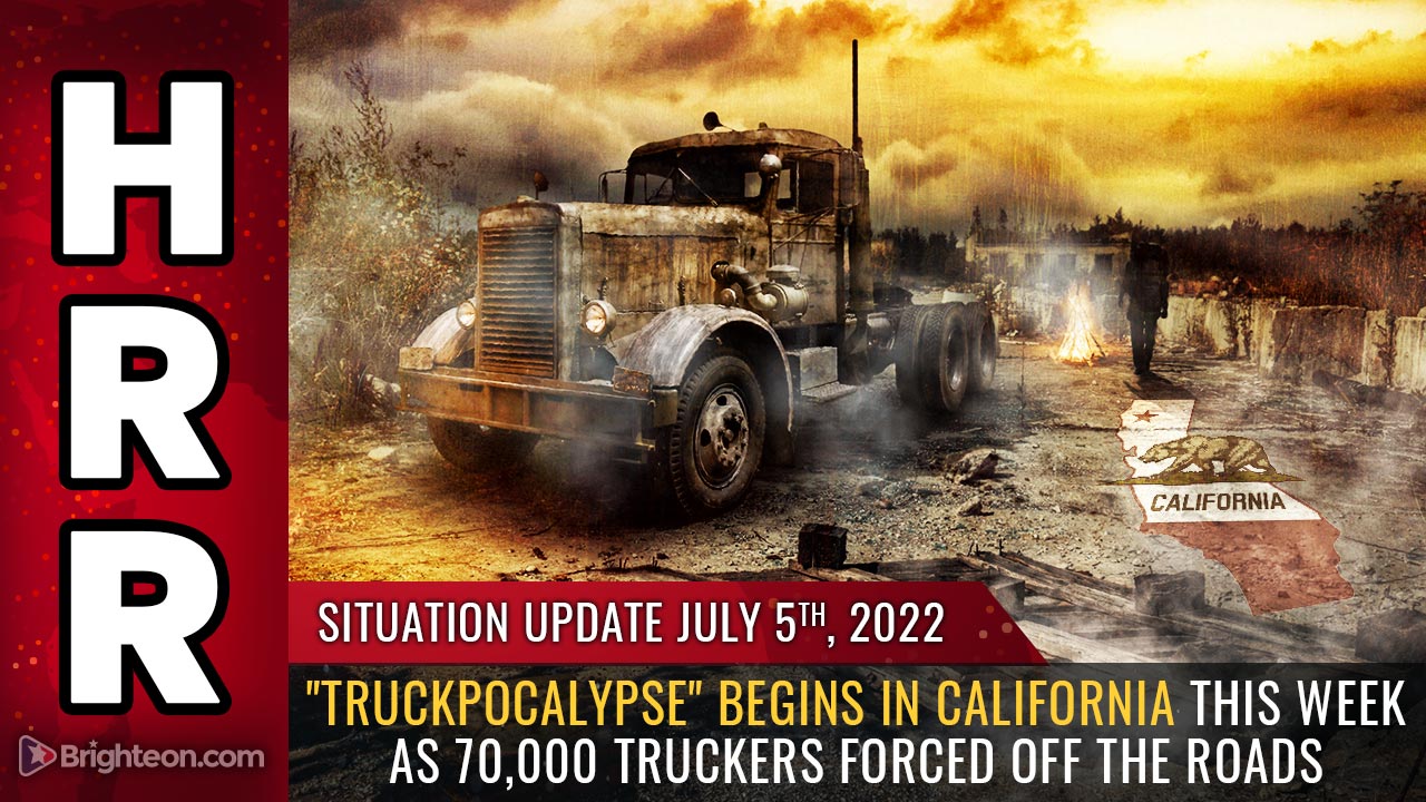 (Ότι συμβαίνει στο εξωτερικό, θα έρθει σύντομα και στην Ελλάδα) Η ΥΛΙΚΟΤΕΧΝΙΚΗ ΥΠΟΔΟΜΗ ΤΗΣ ΑΜΕΡΙΚΗΣ ΚΑΤΑΡΡΕΙ!!!  “TruckPOCALYPSE”: Χάος ξεκινά στην Καλιφόρνια αυτή την εβδομάδα καθώς 70.000 φορτηγατζήδες αναγκάστηκαν να βγουν από τους δρόμους λόγω της ηλιθιότητας των Δημοκρατικών.