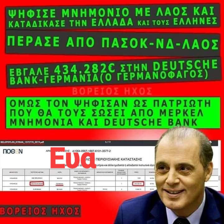 Είναι μέρος λύσης ο Κυριάκος Βελόπουλος ή είναι μέρος του προβλήματος; Η “Ελληνική Βρύση” που τρέχει ευρώ για να νίβεται ο Βελόπουλος είναι ένα ψευδοκόμμα.