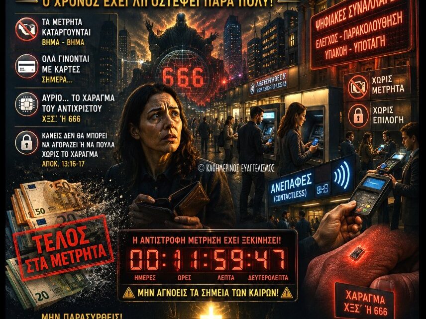 ΕΠΕΙΓΟΝ – ALERT – WARNING  ΠΗΡΑΤΕ ΕΙΔΗΣΗ ΟΤΙ ΕΡΧΕΤΑΙ Η ΟΛΟΣΧΕΡΗΣ ΚΑΤΑΡΓΗΣΗ ΤΩΝ ΜΕΤΡΗΤΩΝ ΑΠΟ ΤΟ ΑΘΛΙΟ  ΠΟΛΙΤΙΚΟ ΣΥΣΤΗΜΑ ΠΟΥ ΚΥΒΕΡΝΑ ΤΗΝ ΕΛΛΑΔΑ ΜΑΖΙ ΜΕ  ΤΙΣ ΤΡΑΠΕΖΕΣ ΚΑΙ ΟΛΑ ΤΑ ΣΧΕΔΙΑΣΑΝ ΕΠΑΝΩ ΣΤΟ ΠΕΙΡΑΜΑΤΟΖΩΟ ΚΑΙ ΥΠΟΖΥΓΙΟ ΠΟΥ ΛΕΓΕΤΑΙ «Η ΩΡΑΙΑ ΕΛΛΑΣ» ?