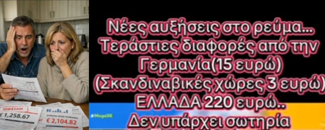 Στα ύψη το ρεύμα, για να πληρωθούν με εκατομμυρια, Μητσοτακαίικο και GOLDEN BOY ΣΤΑΣΣΗΣ ΤΗΣ ΔΕΗ. (βίντεο)