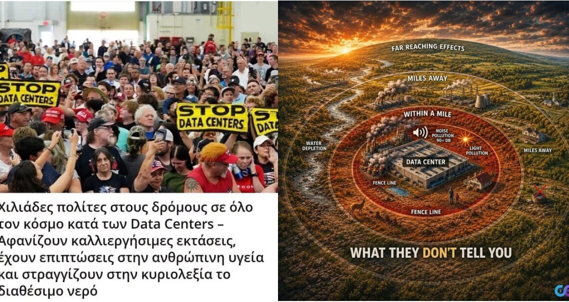 Πόσοι γνωρίζουν τι προκαλούν τα ΚΕΝΤΡΑ ΔΕΔΟΜΕΝΩΝ (DATA CENTER); ΕΛΑΧΙΣΤΟΙ!!!  – Η ακτινοβολία που εκπέμπουν ειναι τεράστια…